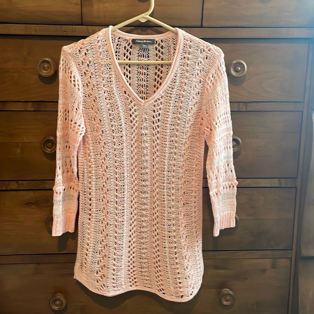 Tommy Bahama crochet sweater
